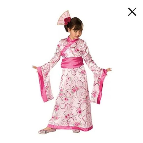 NEW GIRLS ASIAN PRINCESS COSTUME SIZE SMALL 4/6 - Picture 1 of 5